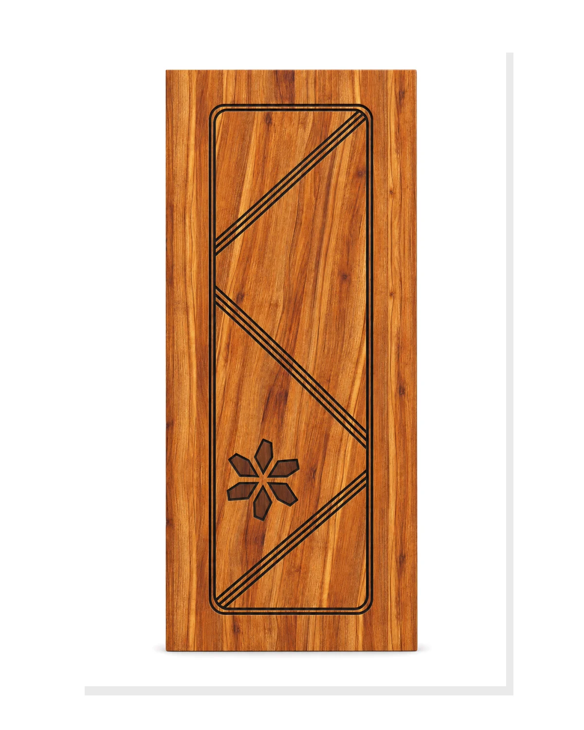 SILKEN FLORAL ANGLE Decorative WPC Doors design