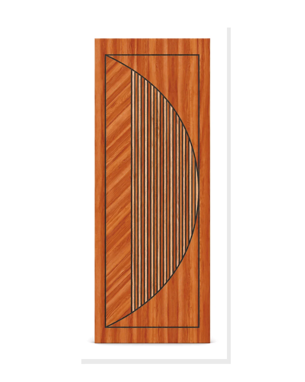 SILKEN ARC REED Decorative WPC Doors design