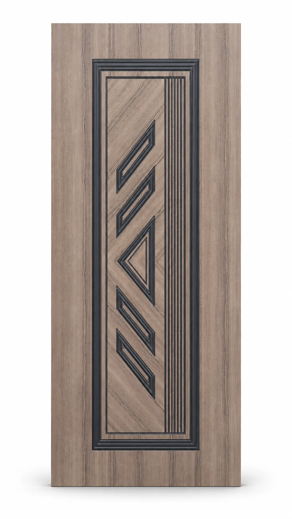 SILKEN Geometric Grey Decorative WPC Doors design